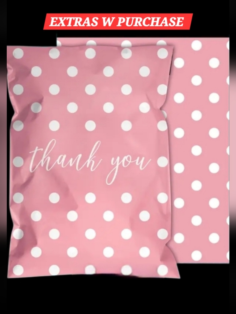 15ct. 14.5x19 Polymailers Bonus: Random Thank You Cards/Stickers